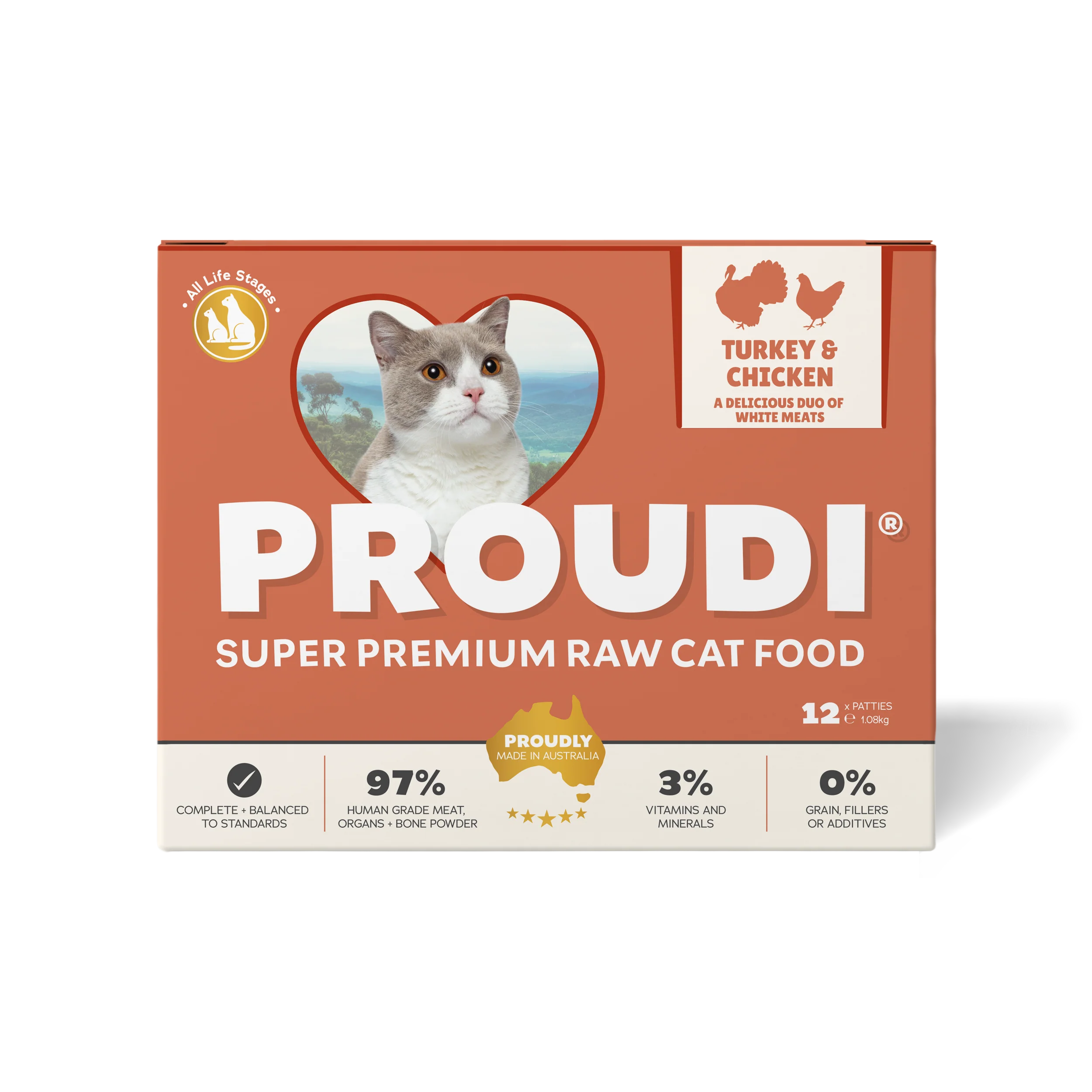 Proudi Cat Turkey & Chicken