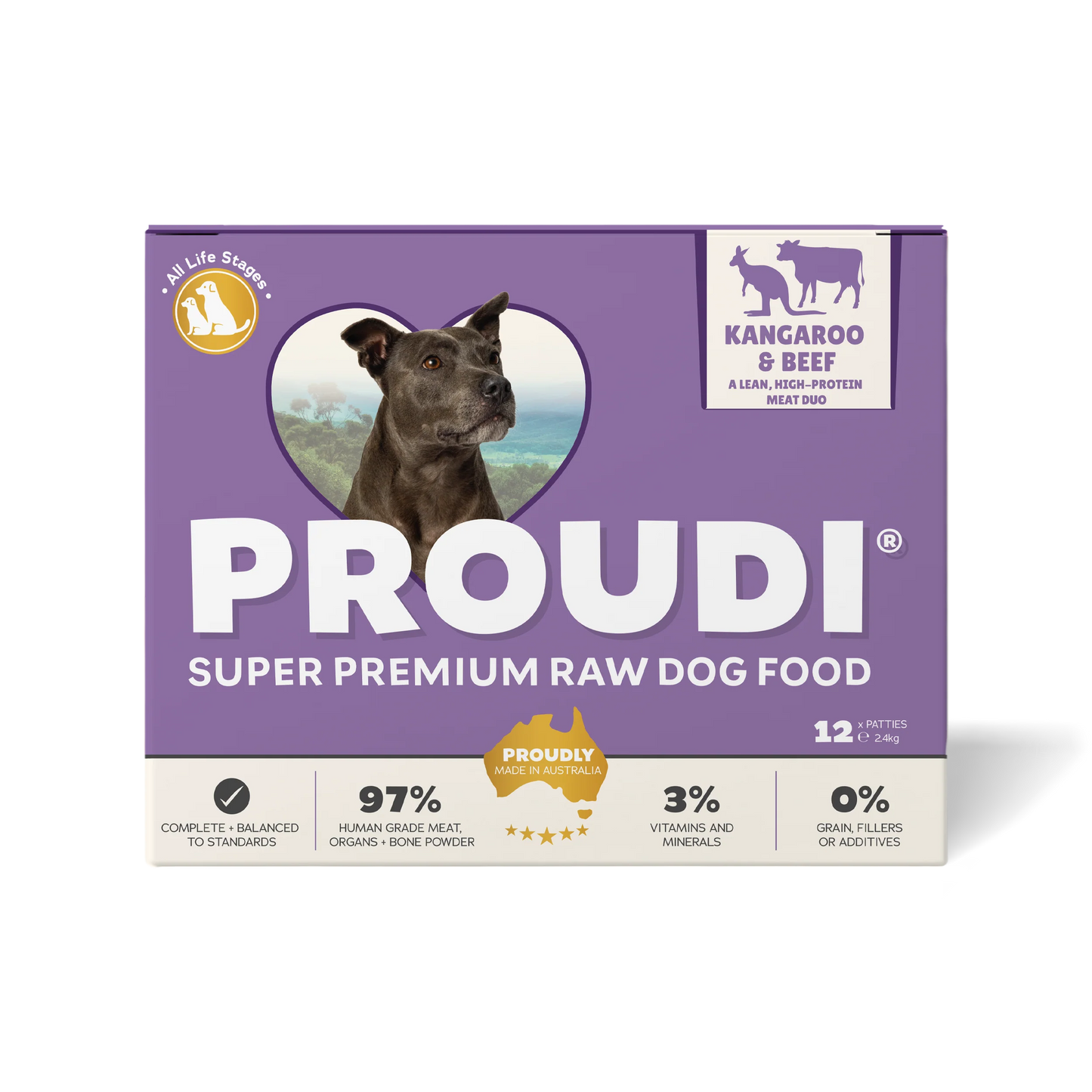 Proudi Dog Kangaroo & Beef