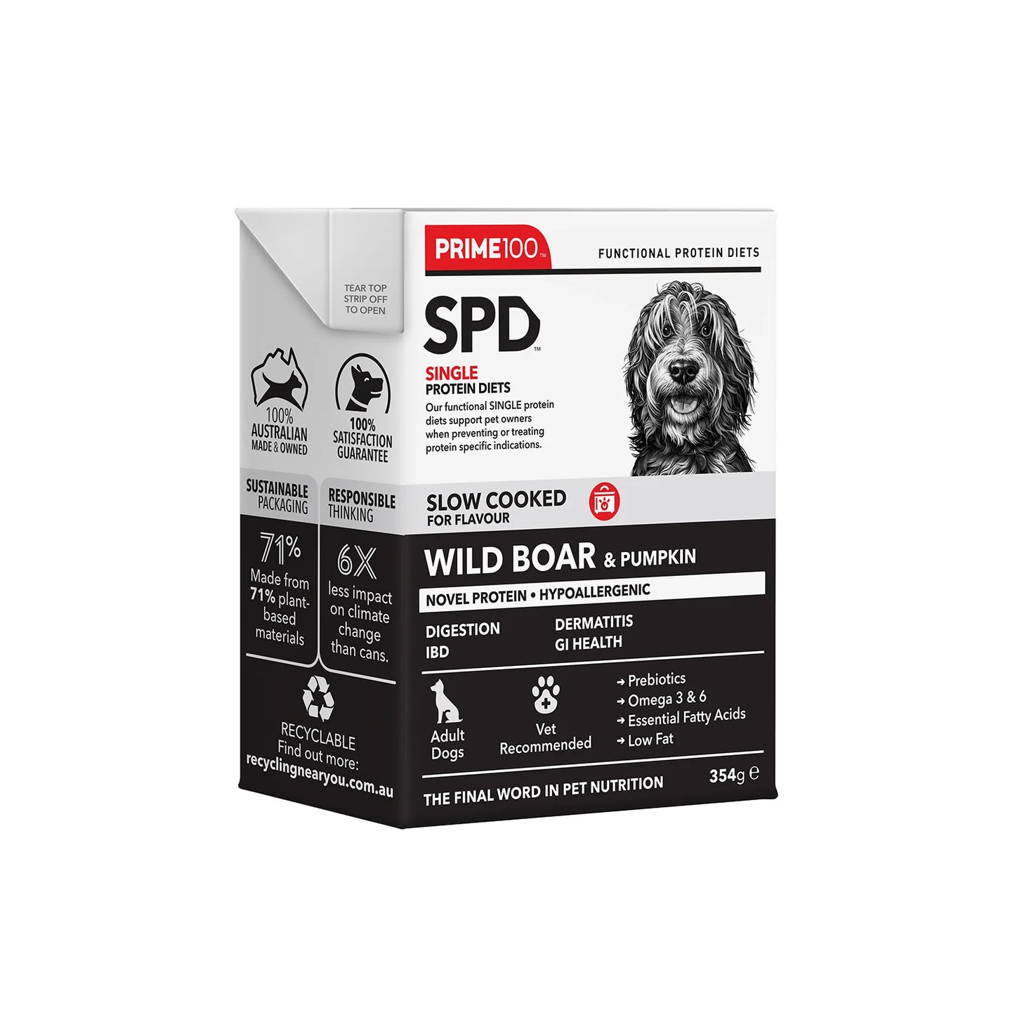 Wild Boar & Pumpkin 354g | Prime SPD Slow Cooked