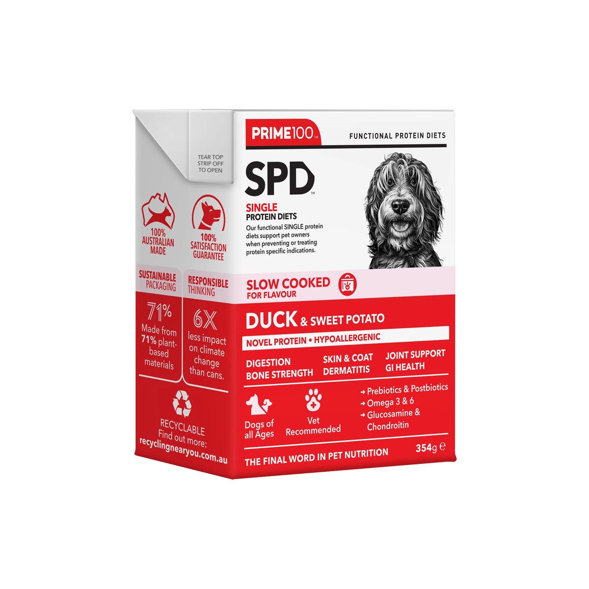 Duck & Sweet Potato 354g | Prime SPD Slow Cooked