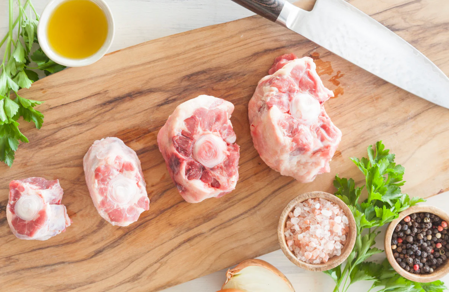 Organic Ox Tail Bones (1kg approx)