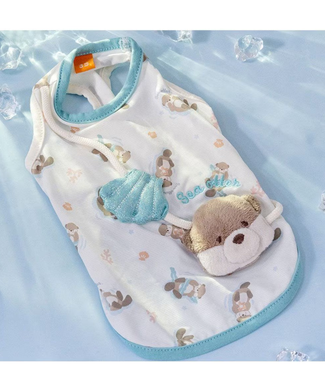 Pet Paradise Cooling Tank Top (Otter Pattern) | Pet Paradise Japan.