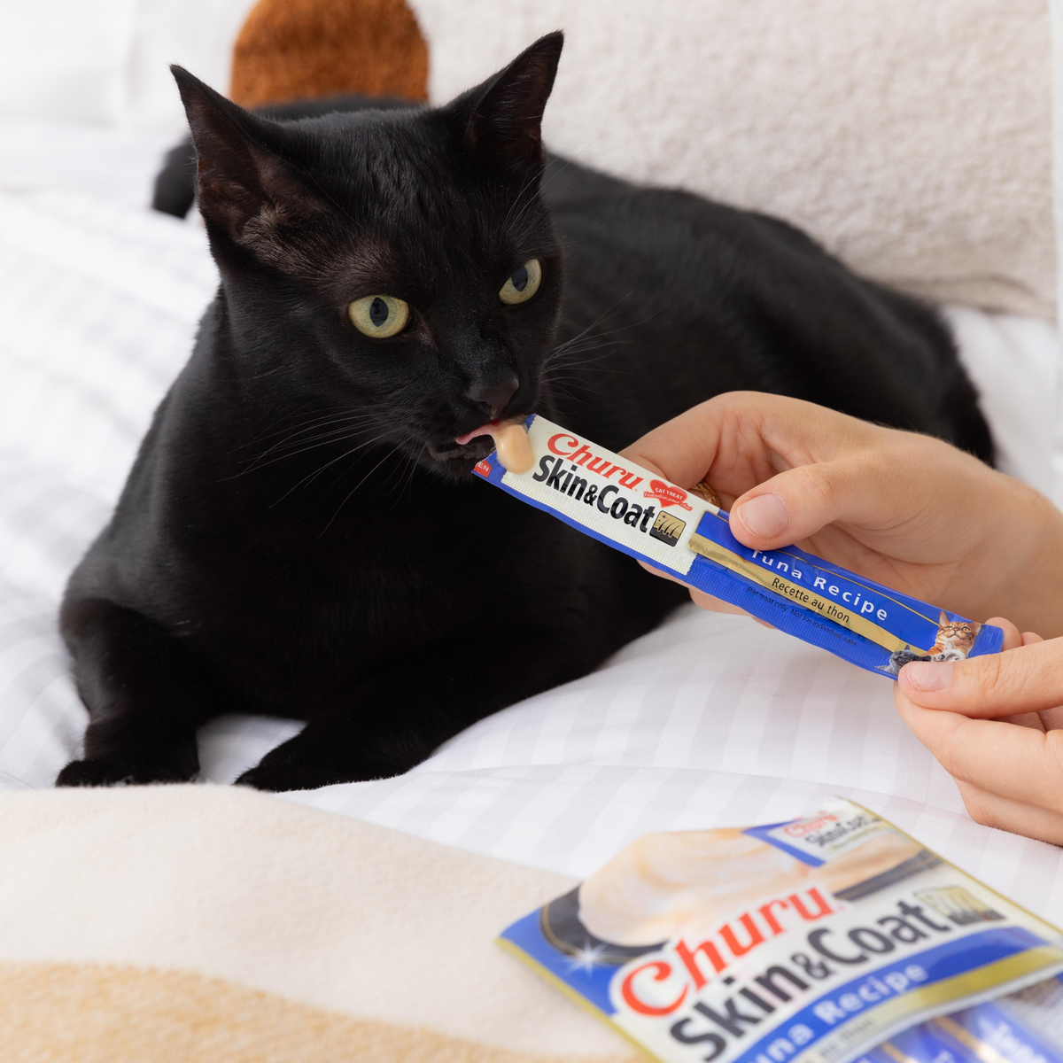 Inaba Churu Puree Skin & Coat Cat Treat | Chicken 56g