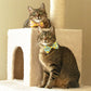 Bow Tie Cat Collar Set - "Spring Chicks - Pink" - Easter Cat Collar w/ Matching Bowtie / It's A Girl / Cat