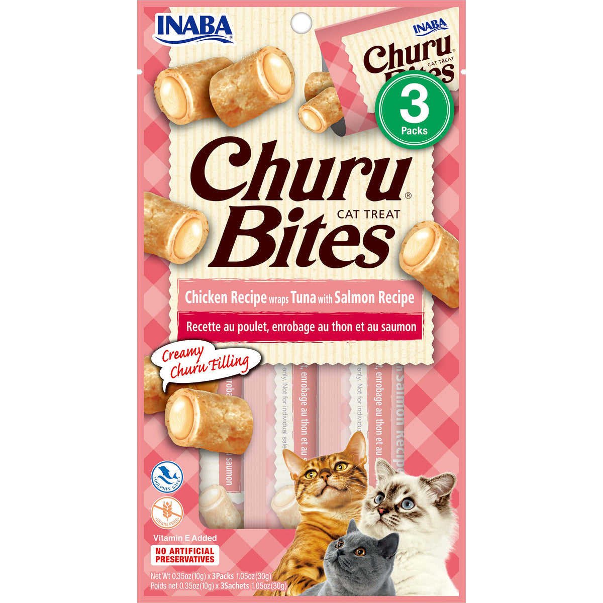 Inaba Churu Bites for Cats Chicken with Tuna & Salmon 30g