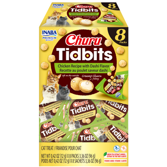 INABA Churu Cat Tidbits Chicken & Dashi 96g