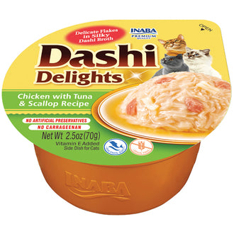 Inaba Dashi Delights Chicken with Tuna & Scallop 70g