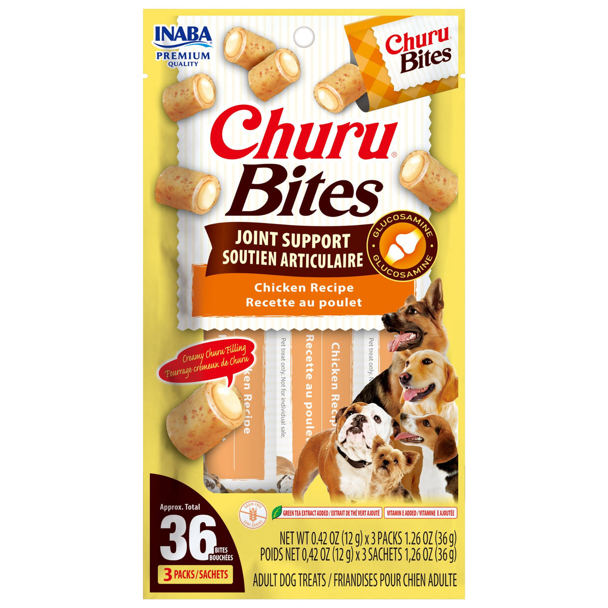Inaba Churu Bites for Dogs Joint Support | Chicken 36g