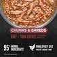 Orijen Chunks & Shreds | Beef & Tuna 85g