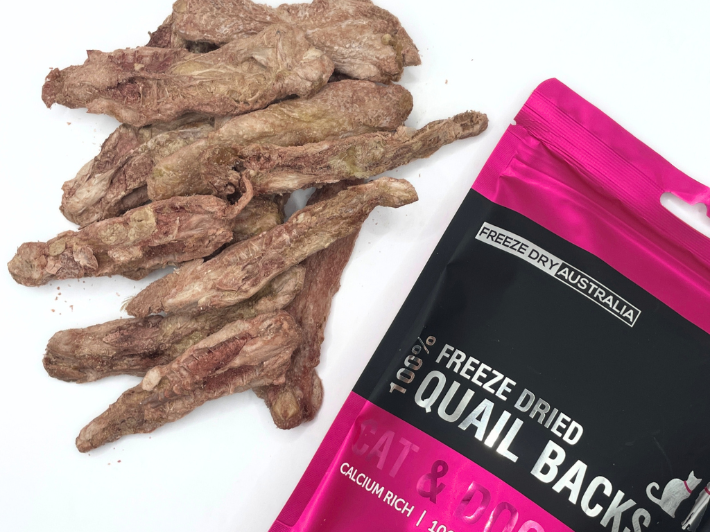 FDA Freeze Dry Australia Freeze-Dried Quail Backs 80g