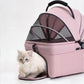 3-in-1 Pet Stroller/Carrier for Small Dogs Cats/Dog Car Seat - Dog Stroller with Detachable Carrier - Portable Folding Travel Pram Pushchair