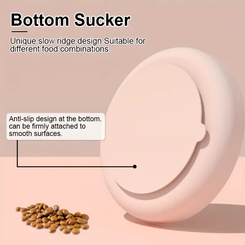 Flowers Shaped 3-in-1 Pet Slow Food Bowl Silicone Licking Mat and Puzzle Feeder