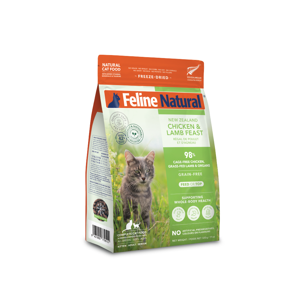 Feline Natural Freeze Dried Chicken & Lamb Feast 320g