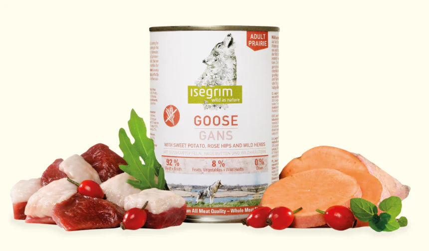 Isegrim Dog Goose + Sweet Potato, Rose Hip & Herbs 400g