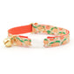 Bow Tie Cat Collar Set - "Just Peachy" - Peach Cat Collar w/ Matching Bowtie / Peaches, Fruit, Spring, Summer / Cat,