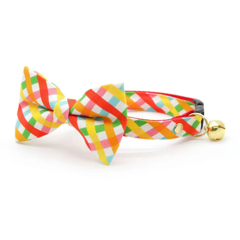 Bow Tie Cat Collar Set - 