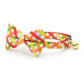Bow Tie Cat Collar Set - "Maypole" - Rainbow Plaid Cat Collar w/ Matching Bowtie / Spring, Summer, Fiesta, Cinco, Birthday / Cat