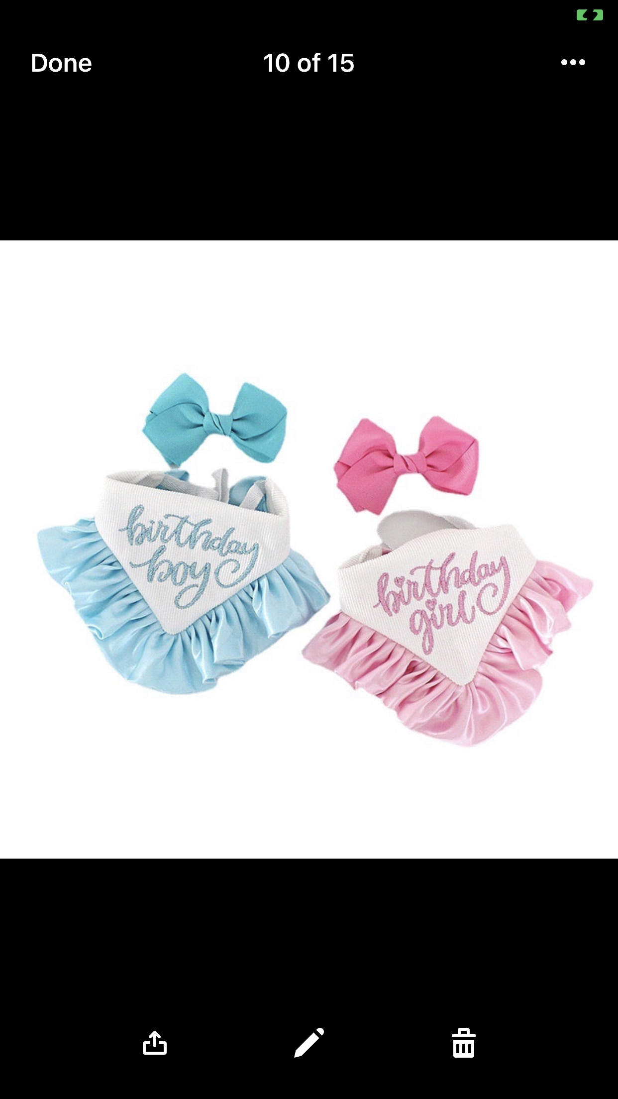 Silk Ruffles Birthday Bandana