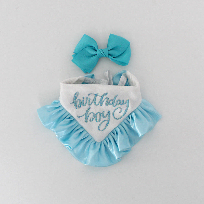 Silk Ruffles Birthday Bandana