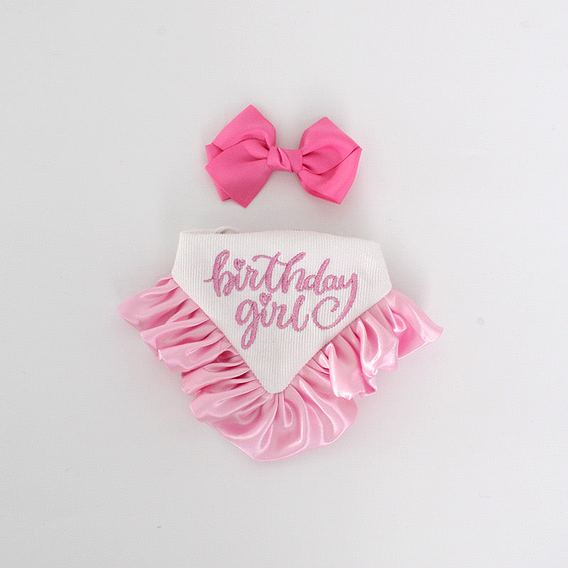 Silk Ruffles Birthday Bandana