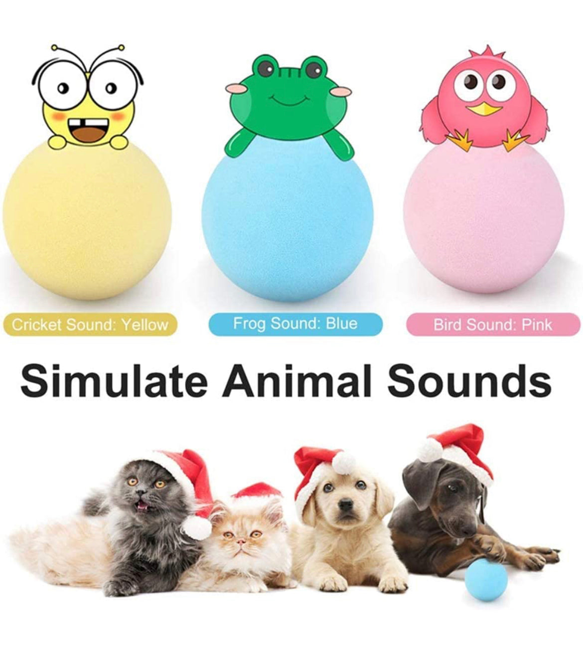Real Animal Sound Catnip Toys