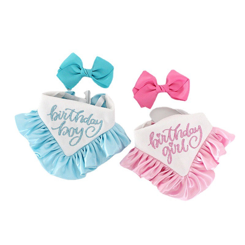 Silk Ruffles Birthday Bandana