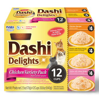 Inaba Dashi Delights Chicken Variety Pack (12 cups)