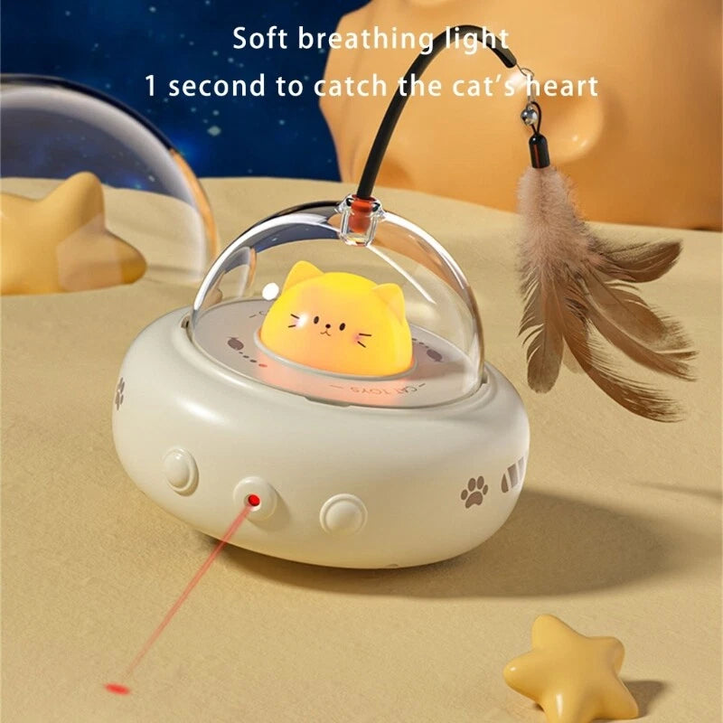 USB Laser Fun Teasing Cats Toy Automatic Indoor Playing Pet Toy