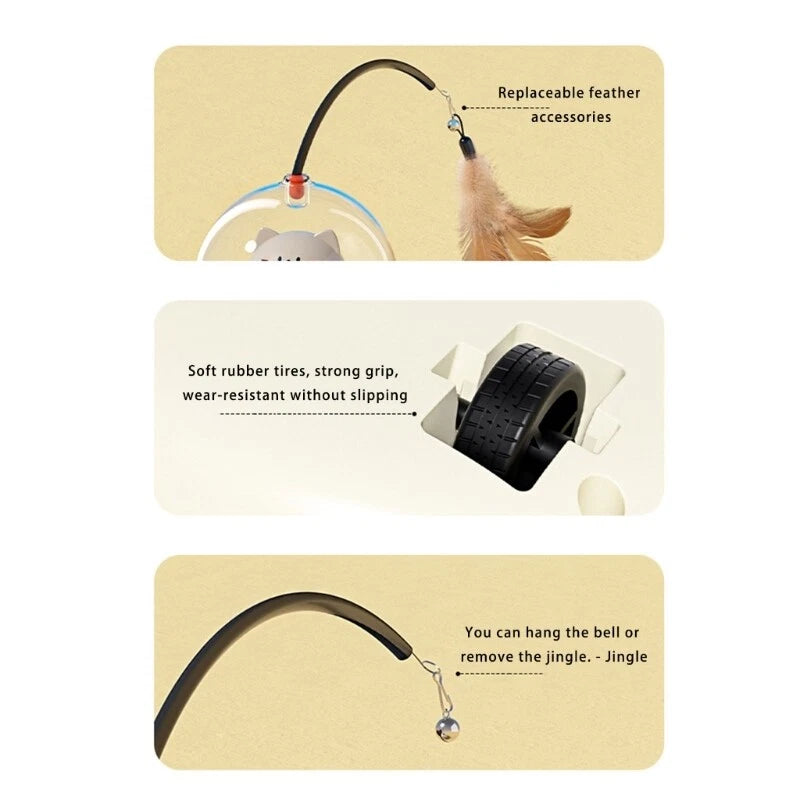 USB Laser Fun Teasing Cats Toy Automatic Indoor Playing Pet Toy