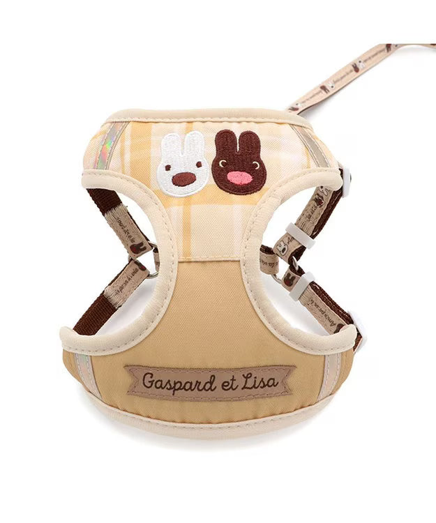 Authentic Lisa and Gaspard Dog Harness & Leash Set