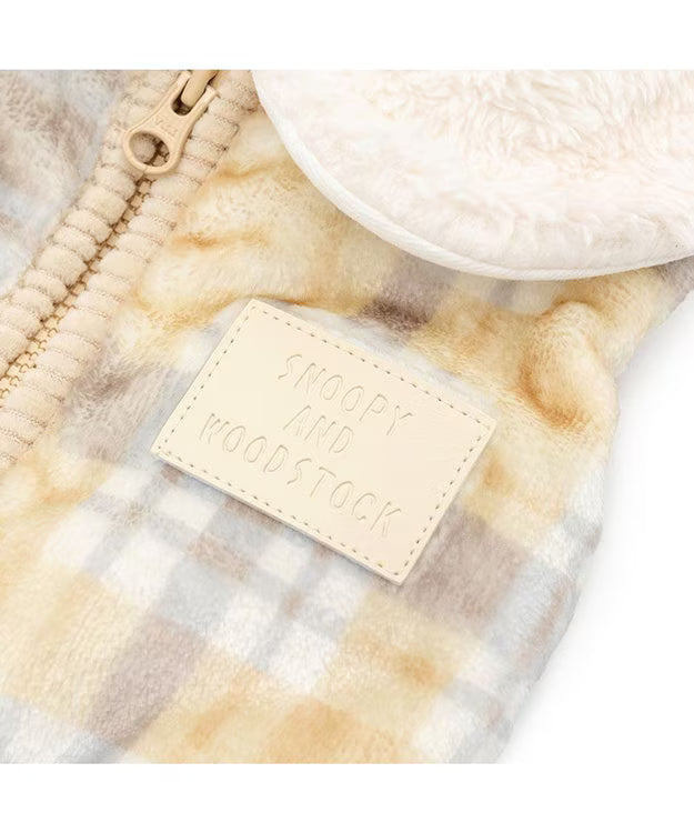 Snoopy Boa Zip Vest "Friends"