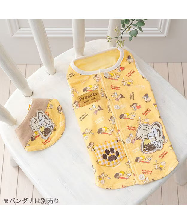 Authentic Snoopy Makokoro Hokarela Spa All Vest - Japanese Vest