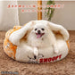 Authentic Far Infrared "Tekuteku pattern" Snoopy Round Sleeping Bag Cuddler Cat Pet Bed Warm Heat Retention Cold Protection Fluffy Nursing Care