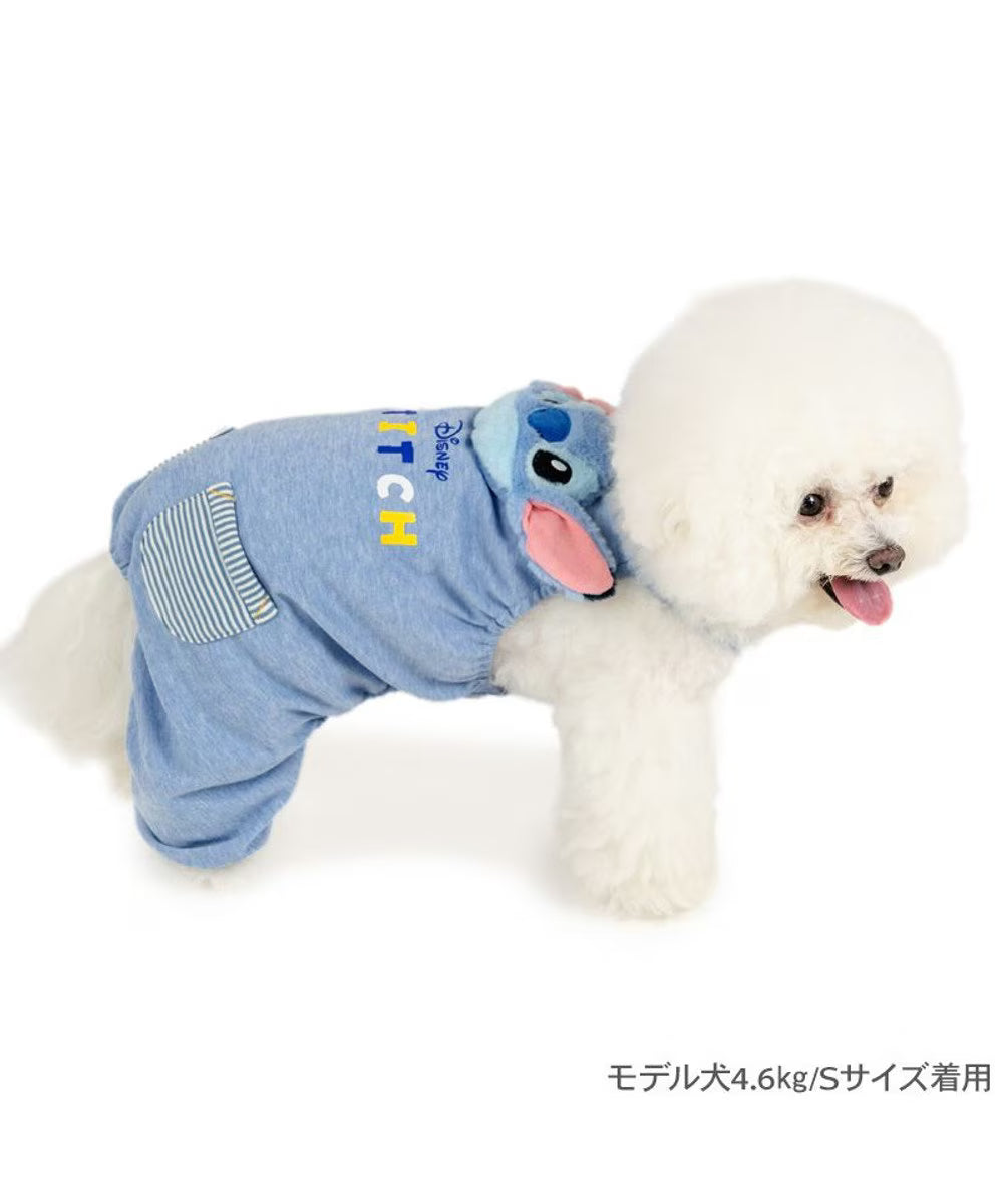 Disney Stitch Face Rompers (Light Blue)