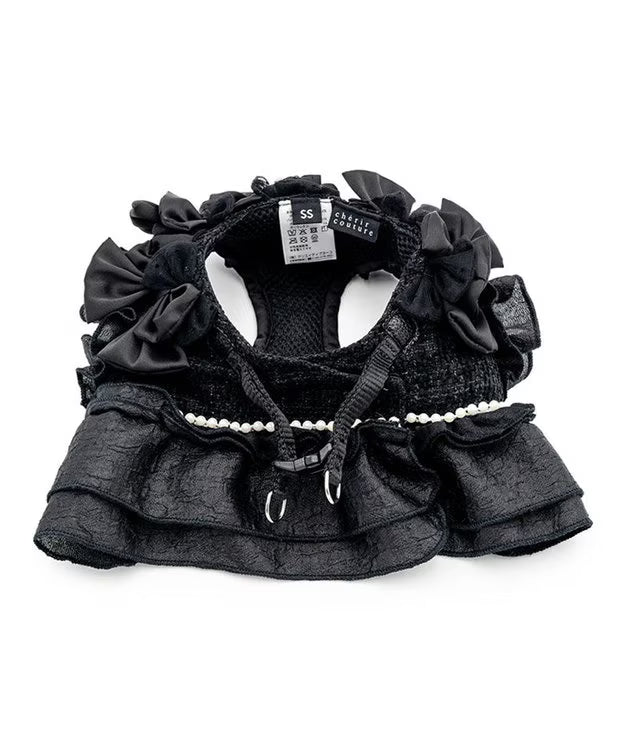 Cherircouture Tweed Vest Harness - Black