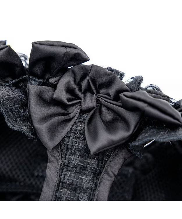 Cherircouture Tweed Vest Harness - Black