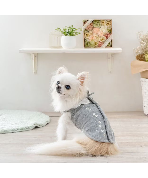 Pet Paradise Floral Embroidered Vest