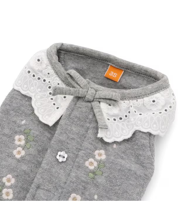 Pet Paradise Floral Embroidered Vest