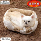 Pet Paradise Bear-shaped Weave Far Infrared Square Cuddler Bed 2 Sizes