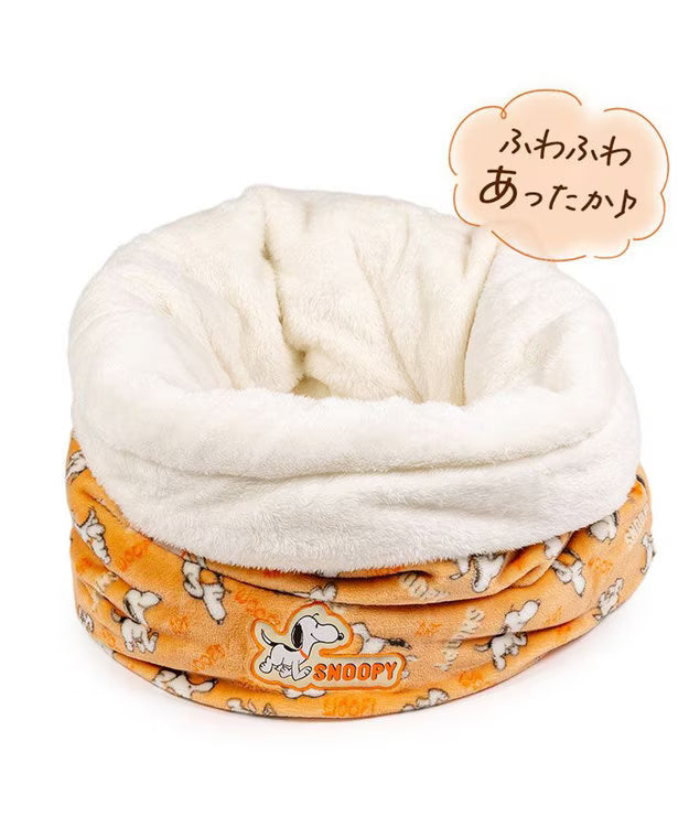 Authentic Snoopy Far Infrared Cylindrical Pet Sleeping Bag | Teku Teku