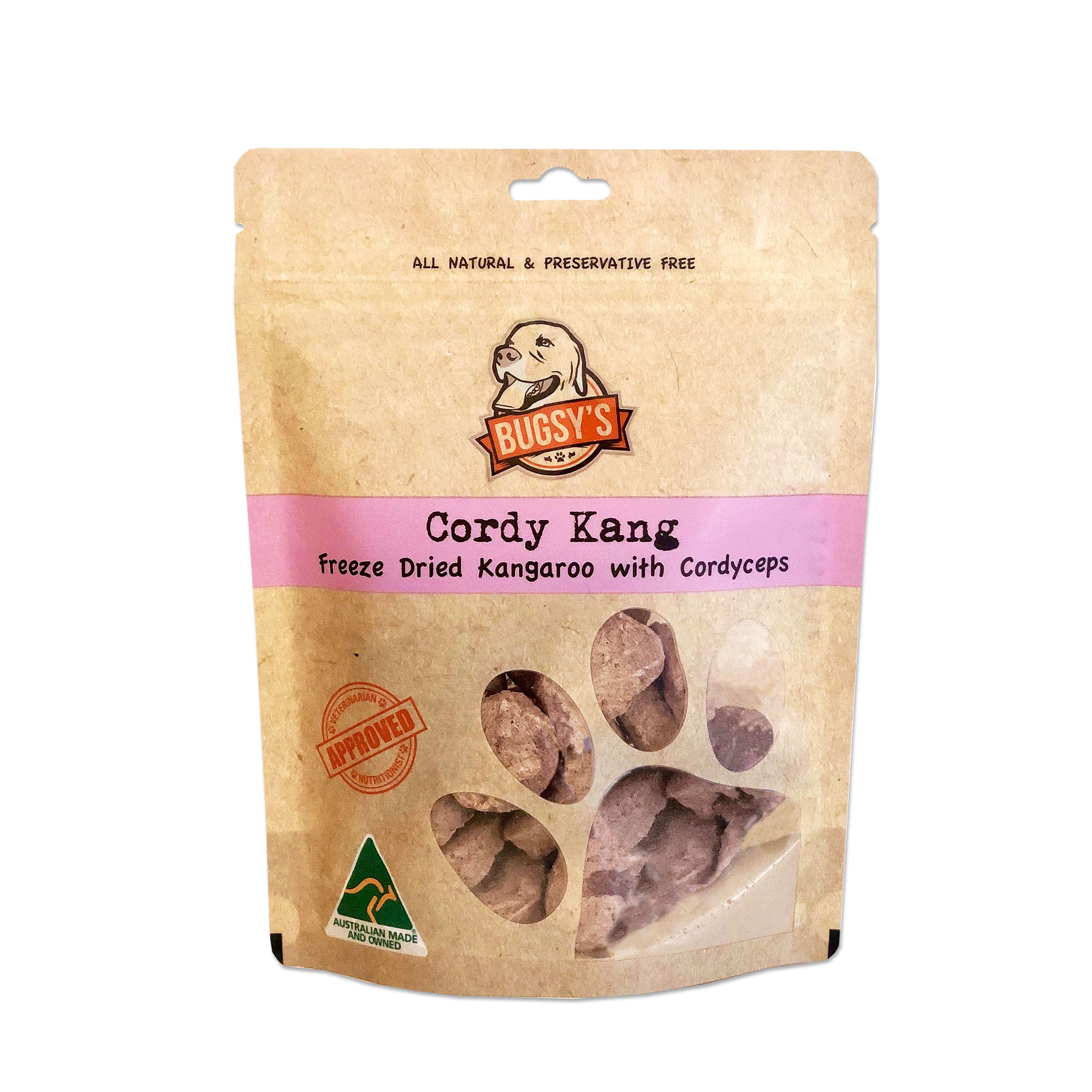 Cordy Kang (Freeze Dried Australian Kangaroo with Cordyceps) 70g