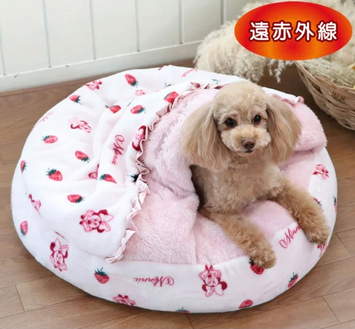Far Infrared Minnie Mouse Round Bed
