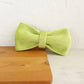 Green Velour Collar Leash Bowtie