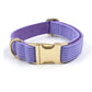 Bright Purple Collar Leash Bowtie