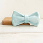 Teal Velour Collar Leash Bowtie