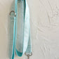Teal Velour Collar Leash Bowtie