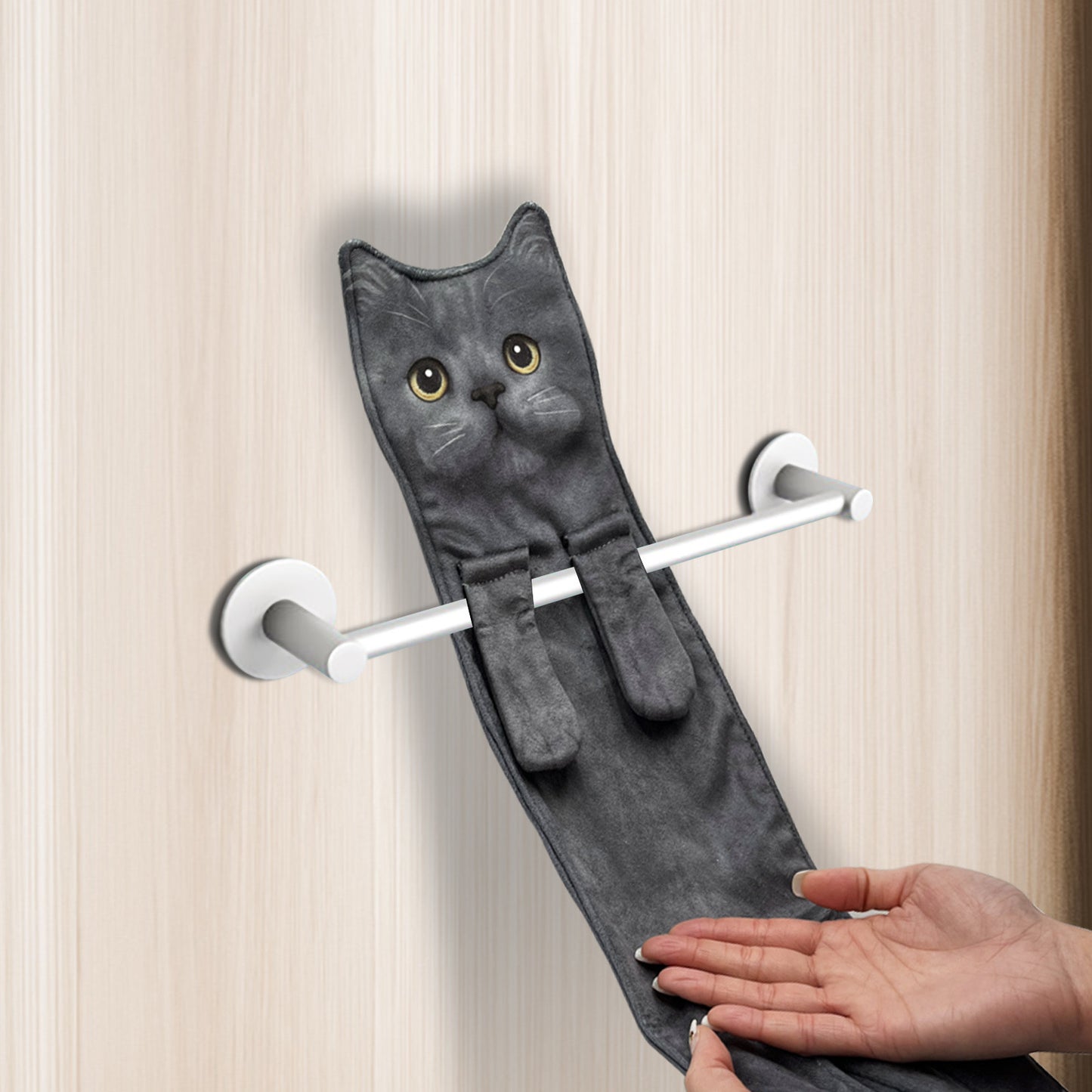 Cat Hand Towel