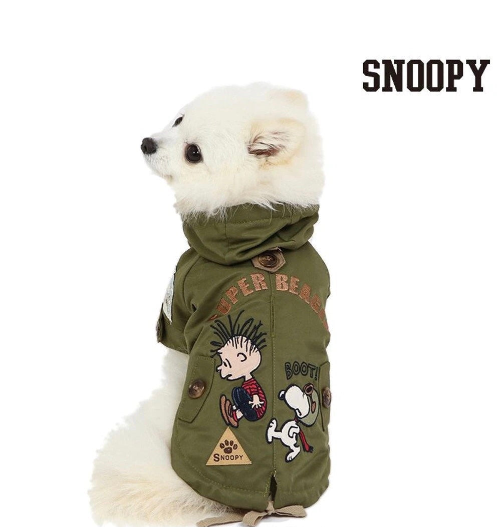 Snoopy Peak Coat Khaki