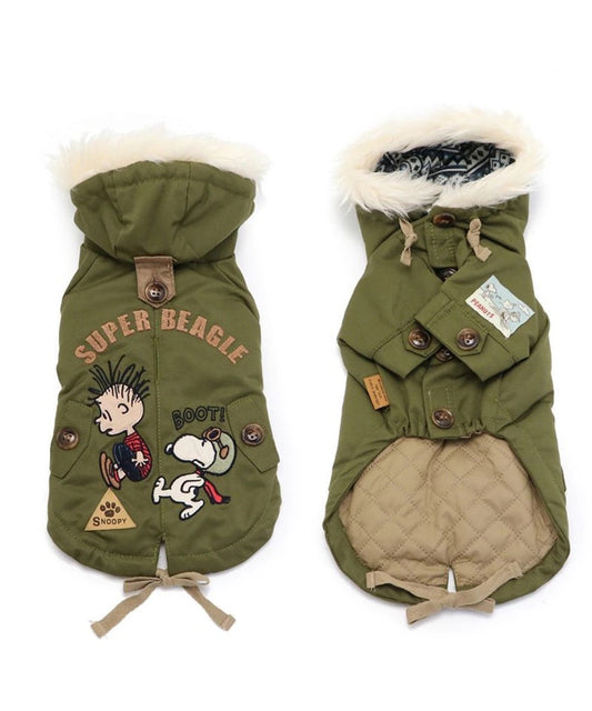 Snoopy Peak Coat Khaki