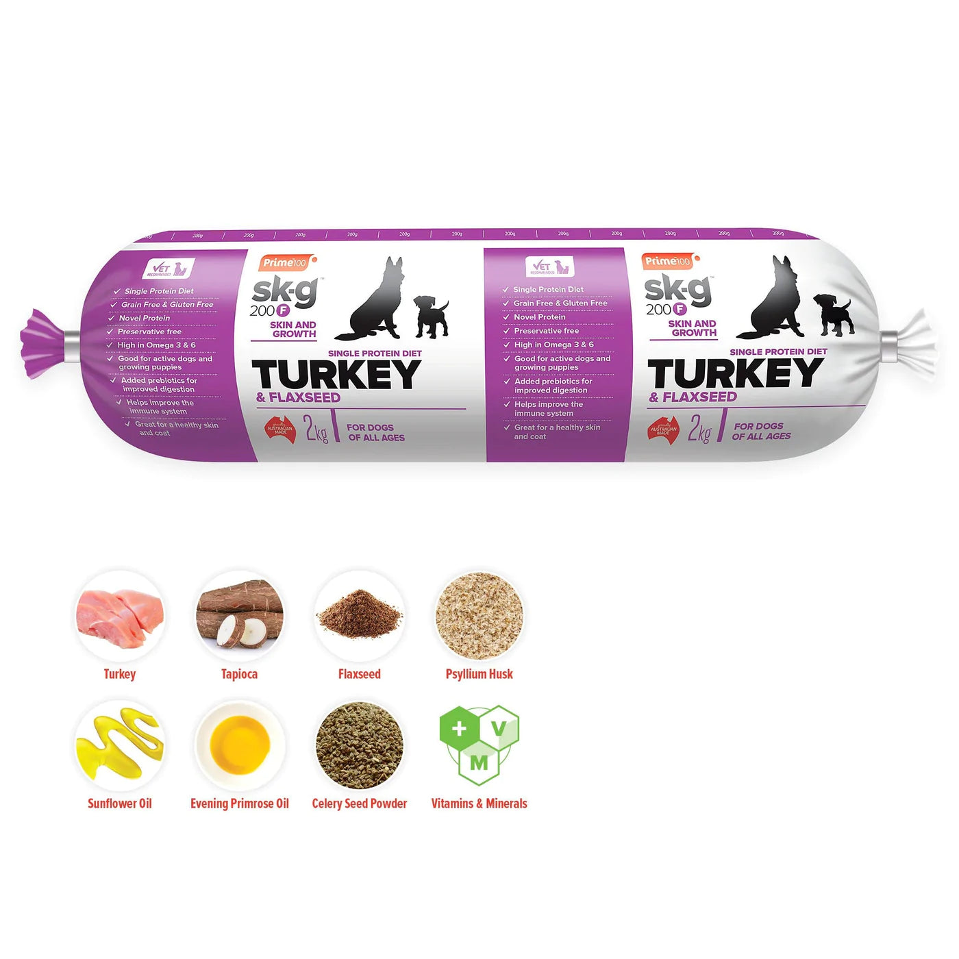 Prime 100 Turkey & Flaxseed 2kg